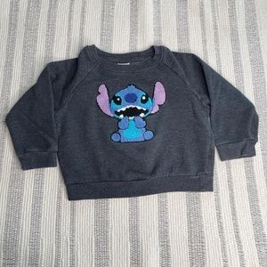 DISNEY stitch embroidered toddler sweater 4T